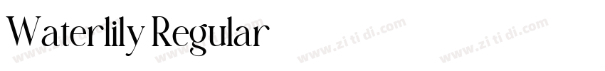 Waterlily Regular字体转换